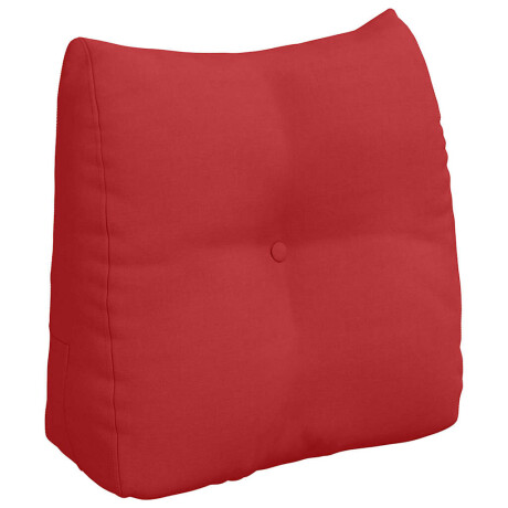 vidaXL Rugkussen Rood 45 x 24 x 50 cm Stof afbeelding2 - 1