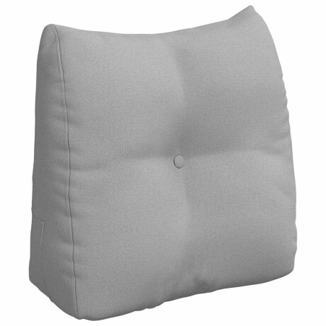 vidaXL Rugkussen Wolkengrijs 45 x 24 x 50 cm Stof afbeelding2 - 1
