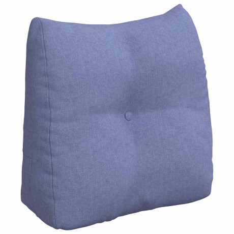 vidaXL Rugkussen Jeans Blauw 45 x 24 x 50 cm Stof afbeelding2 - 1