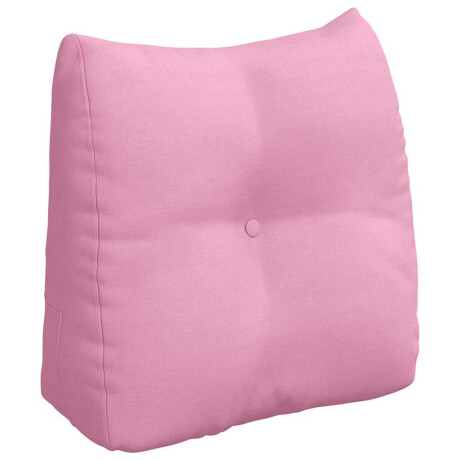 vidaXL Rugkussen Roze 45 x 24 x 50 cm Stof afbeelding2 - 1