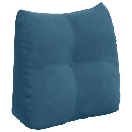 vidaXL Rugkussen Blauw 45 x 24 x 50 cm Fluweel afbeelding2 - 1