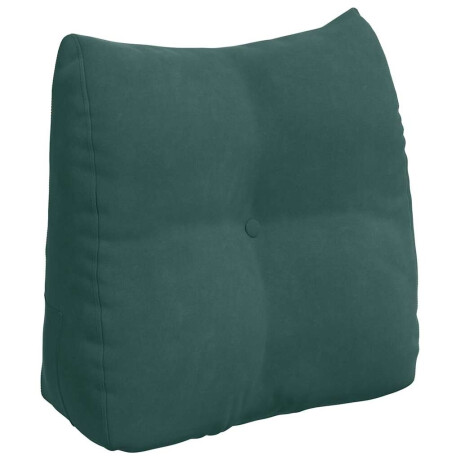 vidaXL Rugkussen Donkergroen 45 x 24 x 50 cm Fluweel afbeelding2 - 1