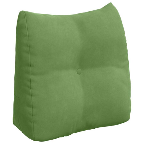 vidaXL Rugkussen Lichtgroen 45 x 24 x 50 cm Fluweel afbeelding2 - 1