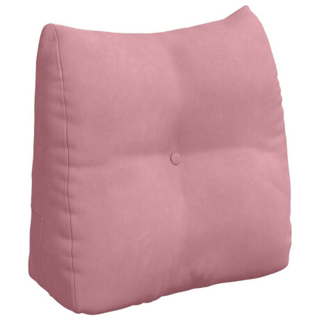 vidaXL Rugkussen Roze 45 x 24 x 50 cm Fluweel afbeelding2 - 1