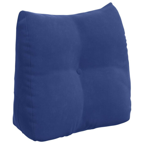 vidaXL Rugkussen Politieblauw 45 x 24 x 50 cm Fluweel afbeelding2 - 1