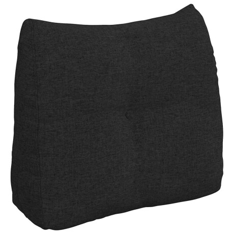 vidaXL Rugkussen Zwart 60 x 24 x 50 cm Stof afbeelding2 - 1