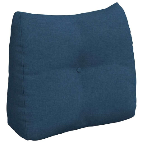vidaXL Rugkussen Blauw 60 x 24 x 50 cm Stof afbeelding2 - 1