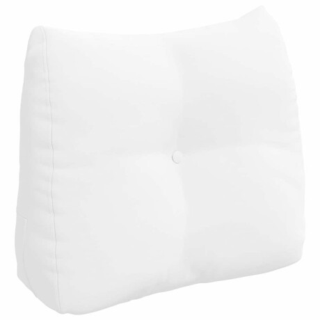 vidaXL Rugkussen Wit 60 x 24 x 50 cm Stof afbeelding2 - 1