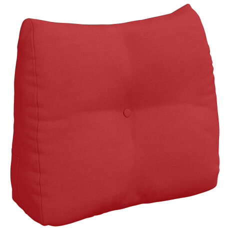 vidaXL Rugkussen Rood 60 x 24 x 50 cm Stof afbeelding2 - 1