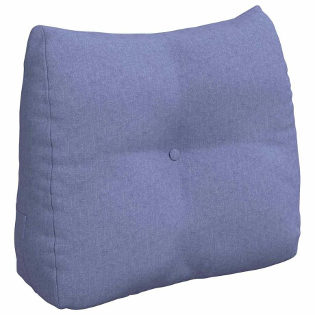 vidaXL Rugkussen Jeans Blauw 60 x 24 x 50 cm Stof afbeelding2 - 1