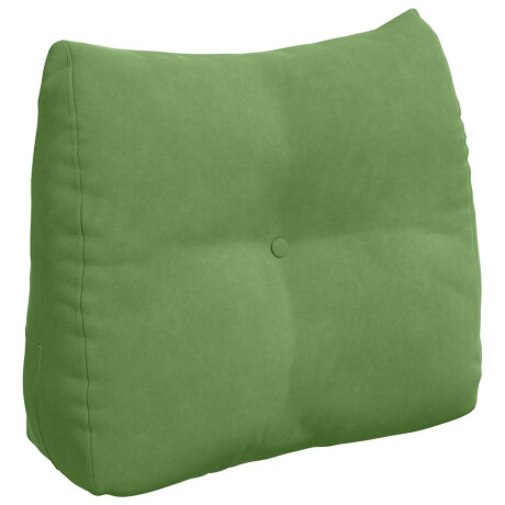 vidaXL Rugkussen Lichtgroen 60 x 24 x 50 cm Fluweel afbeelding2 - 1
