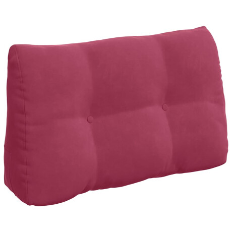 vidaXL Rugkussen Wijnrood 80 x 24 x 50 cm Fluweel afbeelding2 - 1