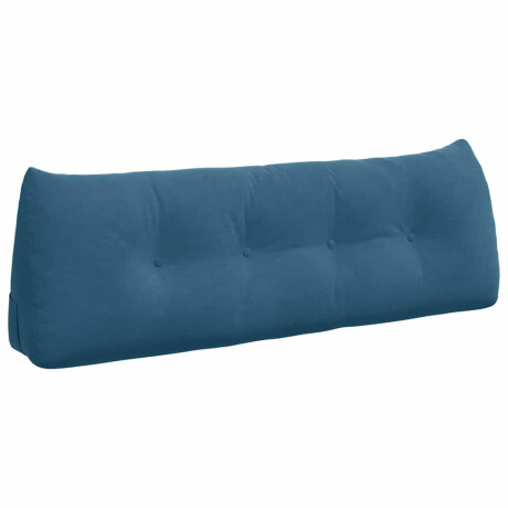 vidaXL Rugkussen Blauw 140 x 24 x 50 cm Fluweel afbeelding2 - 1