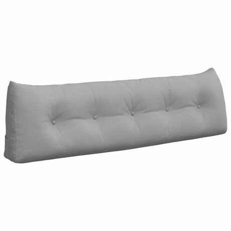 vidaXL Rugkussen Wolkengrijs 160 x 24 x 50 cm Stof afbeelding2 - 1