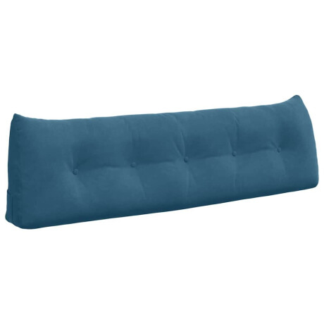 vidaXL Rugkussen Blauw 160 x 24 x 50 cm Fluweel afbeelding2 - 1