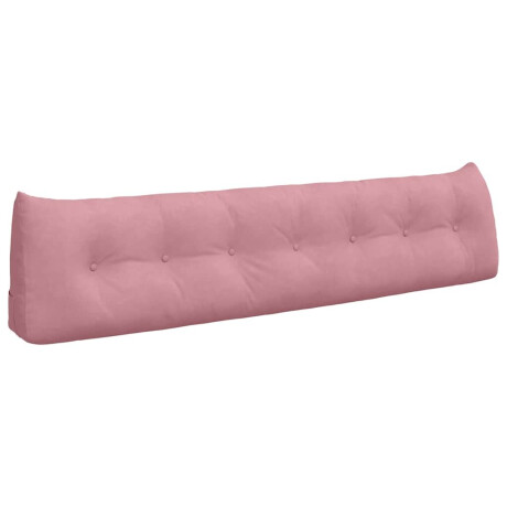 vidaXL Rugkussen Roze 200 x 24 x 50 cm Fluweel afbeelding2 - 1