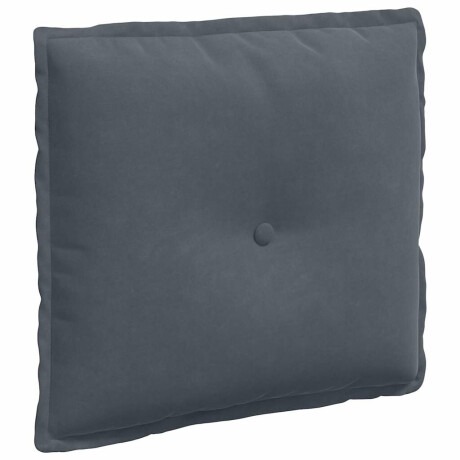 vidaXL Rugkussen Donkergrijs 50 x 45 cm Cordstof afbeelding2 - 1