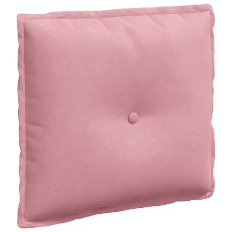 vidaXL Rugkussen Roze 50 x 45 cm Katoen Stof afbeelding2 - 1