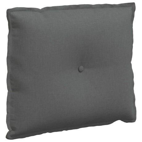vidaXL Rugkussen Donkergrijs 60 x 19 x 50 cm Stof afbeelding2 - 1
