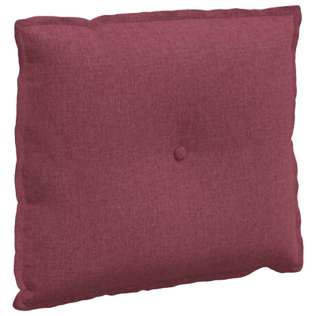 vidaXL Rugkussen Wijnrood 60 x 19 x 50 cm Stof afbeelding2 - 1