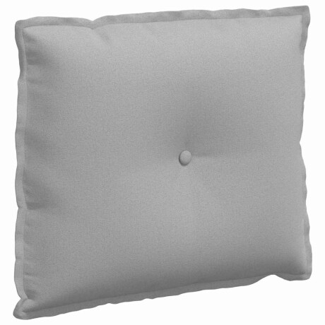 vidaXL Rugkussen Wolkengrijs 60 x 19 x 50 cm Stof afbeelding2 - 1