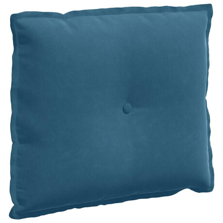 vidaXL Rugkussen Blauw 60 x 50 cm Cordstof afbeelding2 - 1