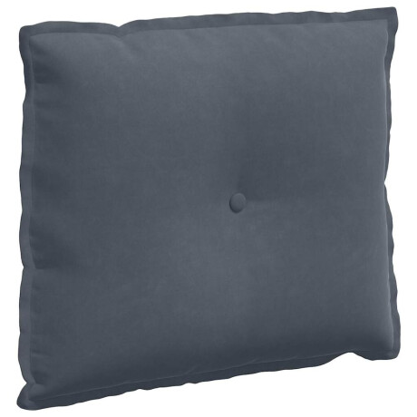 vidaXL Rugkussen Donkergrijs 60 x 50 cm Cordstof afbeelding2 - 1