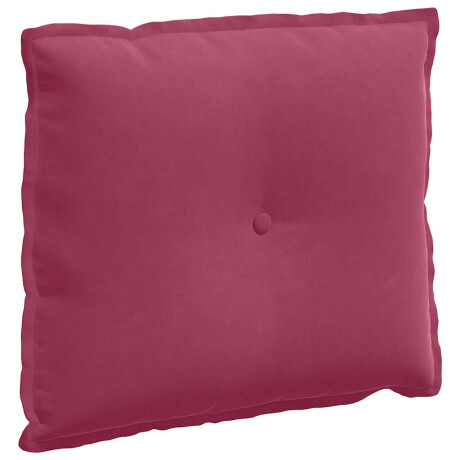 vidaXL Rugkussen Wijnrood 60 x 50 cm Cordstof afbeelding2 - 1