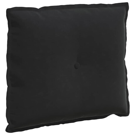 vidaXL Rugkussen Zwart 60 x 50 cm Cordstof afbeelding2 - 1