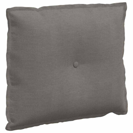 vidaXL Rugkussen Lichtgrijs 60 x 50 cm Cordstof afbeelding2 - 1