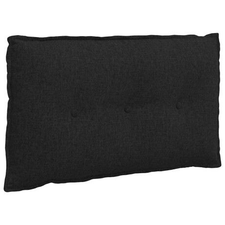 vidaXL Rugkussen Zwart 80 x 19 x 50 cm Stof afbeelding2 - 1