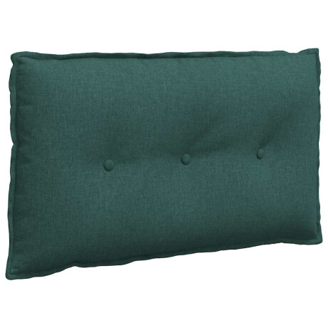 vidaXL Rugkussen Donkergroen 80 x 19 x 50 cm Stof afbeelding2 - 1