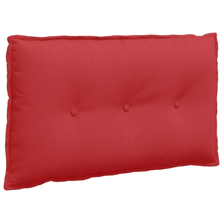 vidaXL Rugkussen Rood 80 x 19 x 50 cm Stof afbeelding2 - 1