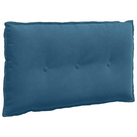 vidaXL Rugkussen Blauw 80 x 50 cm Cordstof afbeelding2 - 1