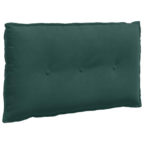 vidaXL Rugkussen Donkergroen 80 x 50 cm Cordstof afbeelding2 - 1