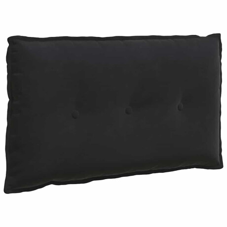 vidaXL Rugkussen Zwart 80 x 50 cm Cordstof afbeelding2 - 1