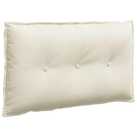 vidaXL Rugkussen Crème 80 x 50 cm Cordstof afbeelding2 - 1
