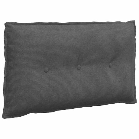 vidaXL Rugkussen Donkergrijs 80 x 50 cm Cordstof afbeelding2 - 1