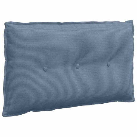 vidaXL Rugkussen Blauw 80 x 50 cm Cordstof afbeelding2 - 1