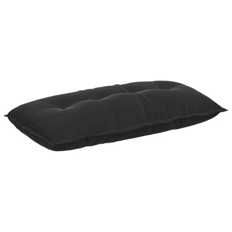 vidaXL Rugkussen Zwart 100 x 50 cm Cordstof afbeelding2 - 1