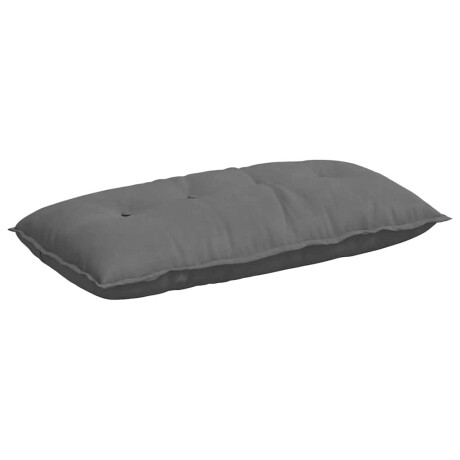 vidaXL Rugkussen Donkergrijs 100 x 50 cm Microvezel Stof afbeelding2 - 1