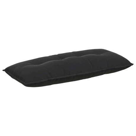 vidaXL Rugkussen Zwart 120 x 50 cm Cordstof afbeelding2 - 1