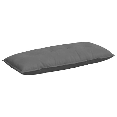 vidaXL Rugkussen Donkergrijs 120 x 50 cm Microvezel Stof afbeelding2 - 1