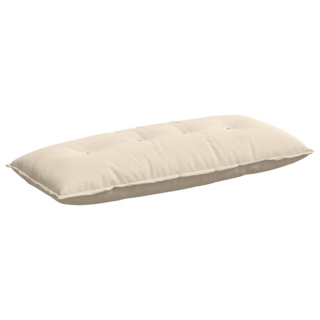 vidaXL Rugkussen Beige 120 x 50 cm Microvezel Stof afbeelding2 - 1