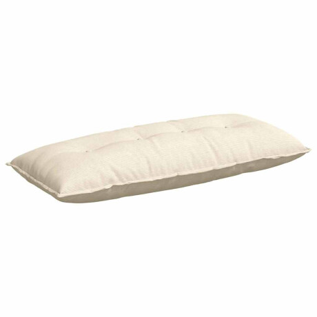 vidaXL Rugkussen Crème 120 x 50 cm Cordstof afbeelding2 - 1