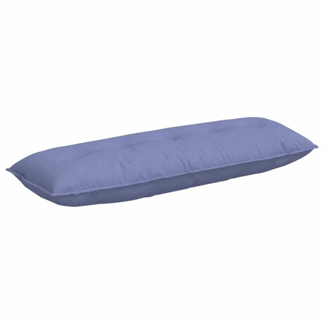 vidaXL Rugkussen Jeans Blauw 140 x 19 x 50 cm Stof afbeelding2 - 1