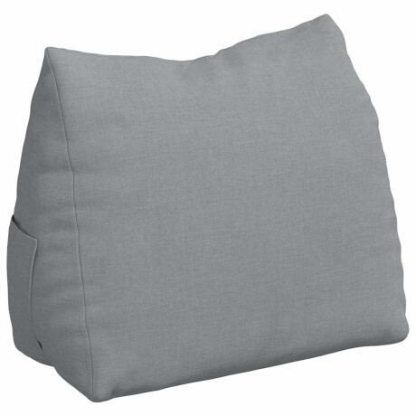 vidaXL Rugkussen Lichtgrijs 45 x 20 x 35 cm Stof afbeelding2 - 1