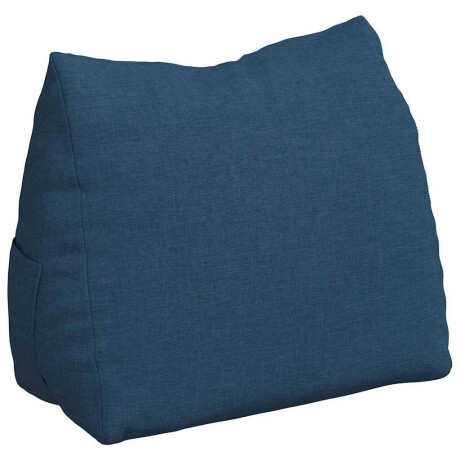 vidaXL Rugkussen Blauw 45 x 20 x 35 cm Stof afbeelding2 - 1
