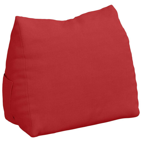vidaXL Rugkussen Rood 45 x 20 x 35 cm Stof afbeelding2 - 1