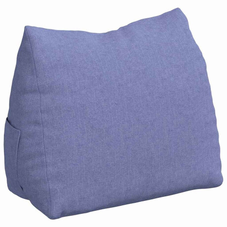 vidaXL Rugkussen Jeans Blauw 45 x 20 x 35 cm Stof afbeelding2 - 1